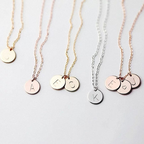 Initials Name Necklace and Bracelet Pendant